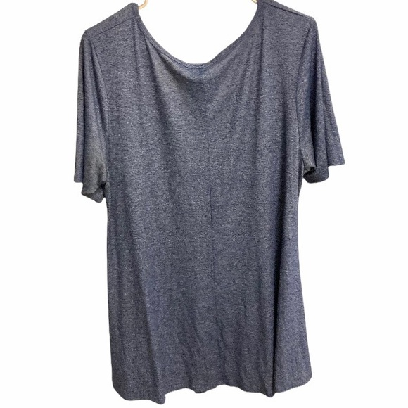 LULAROE High Low SIMPLY COMFORTABLE Blue Tunic Long Tee Mini Dress Womens Large - Picture 9 of 15